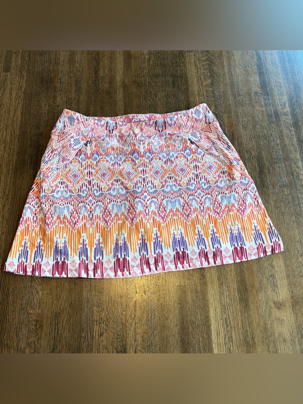 Title Nine Skort Medium White Orange Purple Pink Sporty Active  Size M